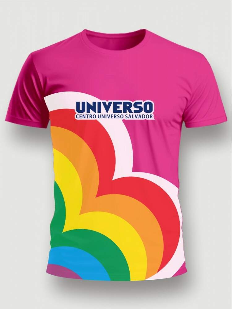 Camiseta personalizada impressão total frente e costas - MOD 04