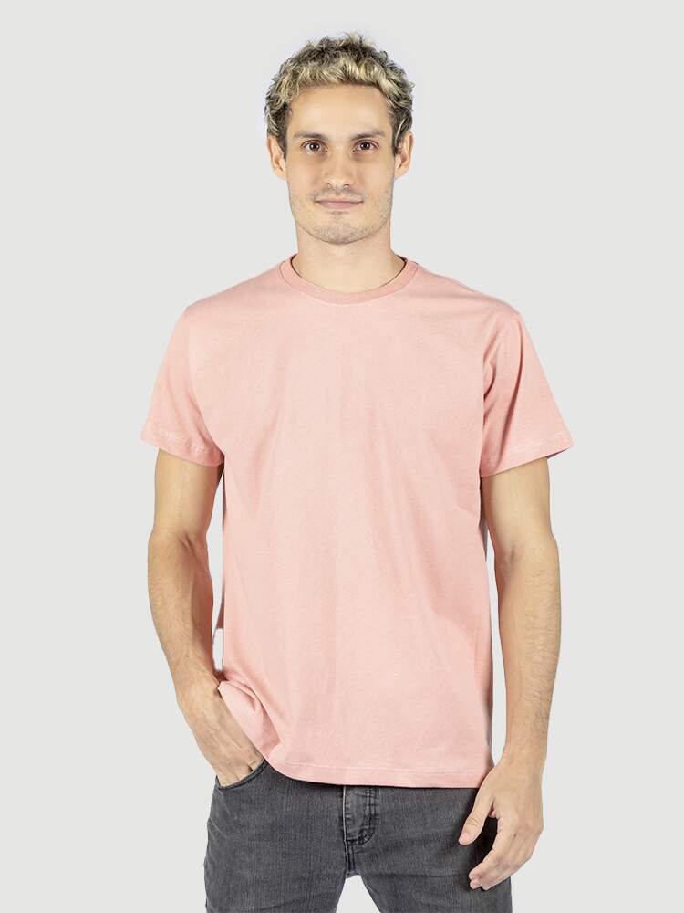 Camiseta algodão estonado ROSA