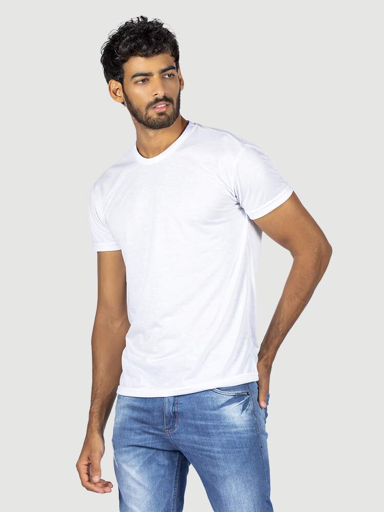 KIT 05 PEÇAS - CAMISETA MALHA PP BRANCO