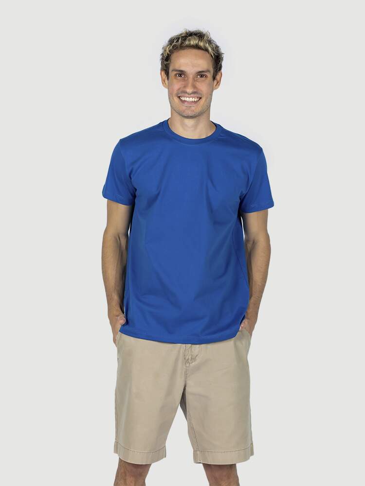 KIT 05 PEÇAS - CAMISETA 100% ALGODÃO PREMIUM AZUL ROYAL