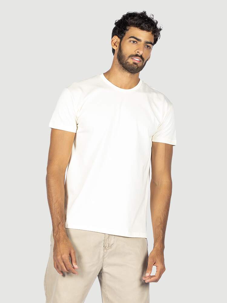 KIT 05 PEÇAS - CAMISETA 100% ALGODÃO PREMIUM OFF-WHITE