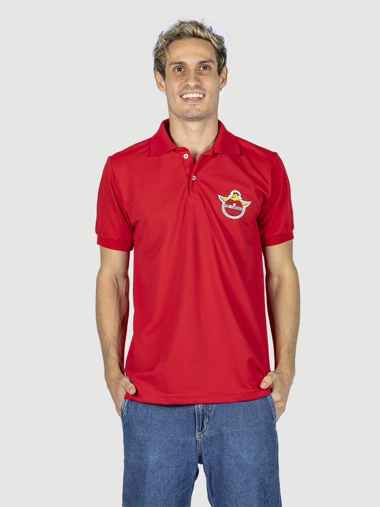 Camisa polo masculina personalizada impressão localizada