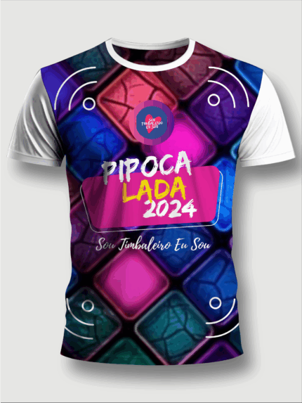 Camiseta personalizada impressão total frente e costas - MOD 19