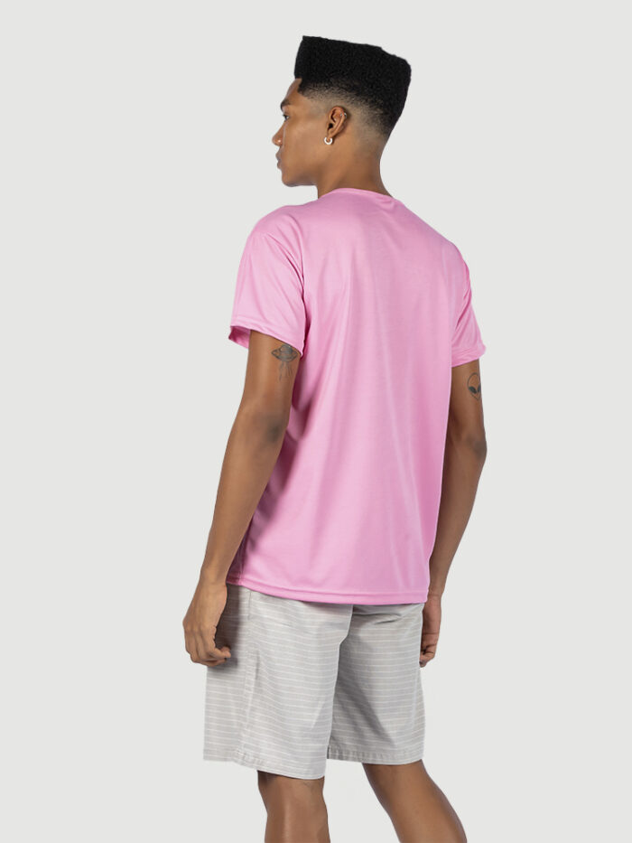 Camiseta lycrinha 100% poliéster ROSA - Imagem 2
