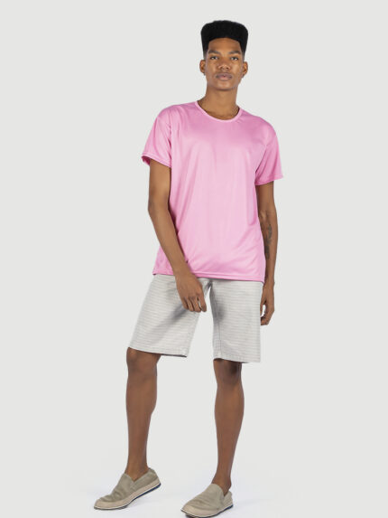 Camiseta lycrinha 100% poliéster ROSA