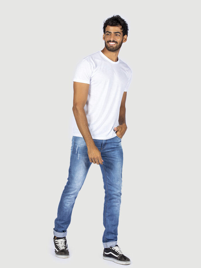 KIT 05 PEÇAS - CAMISETA MALHA PP BRANCO - Imagem 2