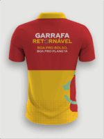 Camisa polo em 2 cores, impressão peito, costa e laterais - MOD 08 - Imagem 2