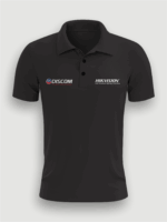 Camisa polo impressão localizada em ambos os peitos e costa lisa - MOD 02