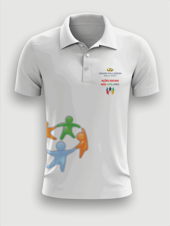 Camisa polo impressão localizada peito, laterais e costa - MOD 11 - Imagem 1