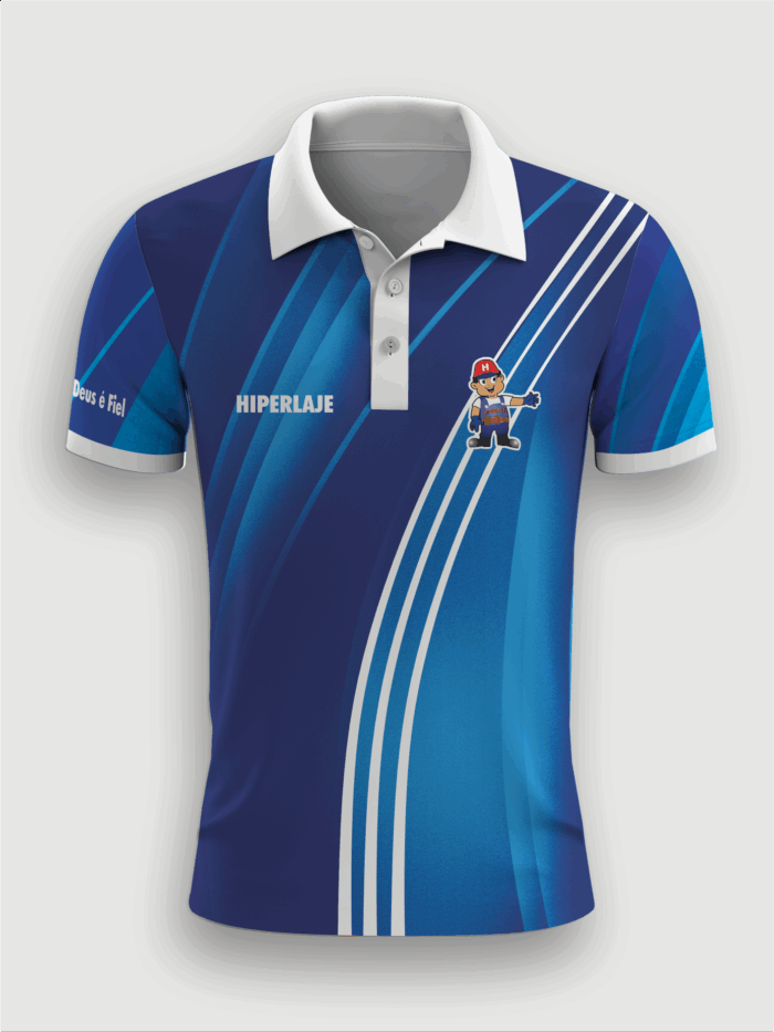 Camisa polo impressão total frente, costa e mangas - MOD 03 - Imagem 1