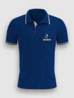 Camisa polo impressão localizada frente e costa frisos gola e punho - MOD 13