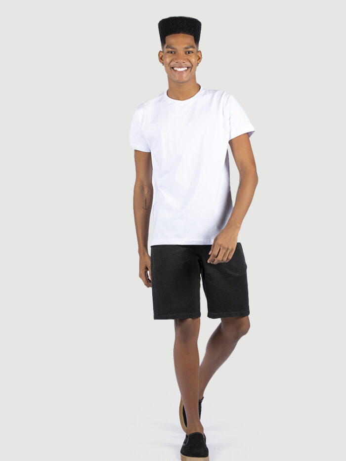 KIT 05 PEÇAS - CAMISETA 100% ALGODÃO PREMIUM BRANCO - Imagem 1