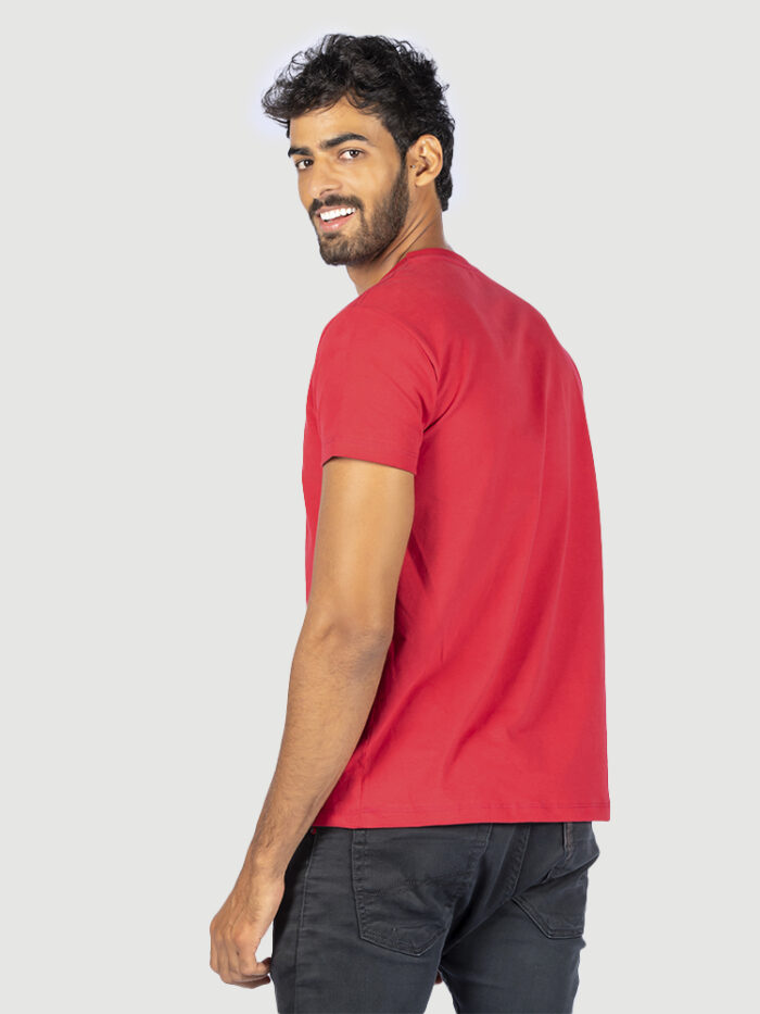 Camiseta algodão estonado VERMELHO - Imagem 2