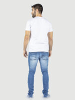 KIT 05 PEÇAS - CAMISETA 100% ALGODÃO PENTEADO BRANCO - Imagem 2