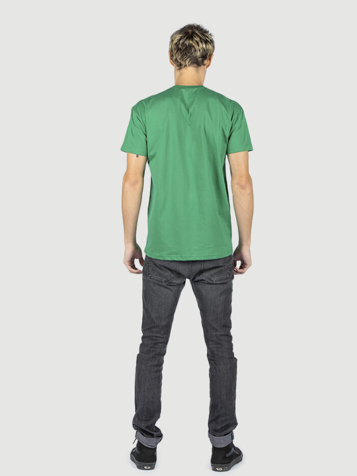 Camiseta algodão penteado VERDE BANDEIRA - Imagem 2