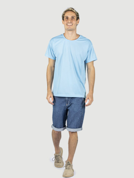 KIT 05 PEÇAS - CAMISETA DRY FIT UV50+ AZUL BEBÊ