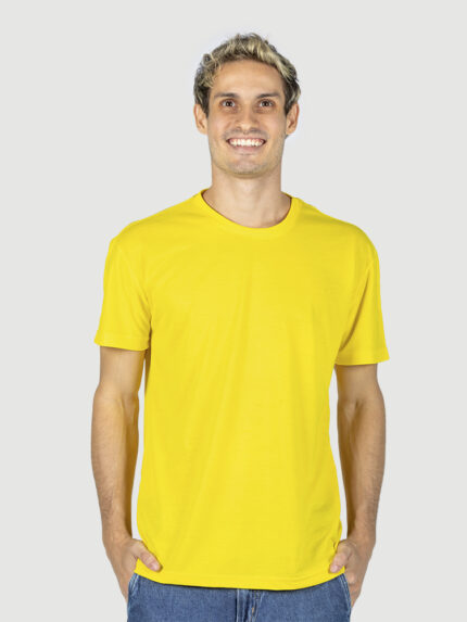 KIT 05 PEÇAS - Camiseta DRY FIT UV50+ AMARELO CANÁRIO