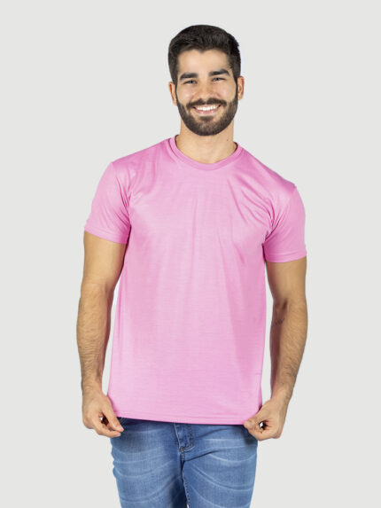 KIT 05 PEÇAS - CAMISETA MALHA PP ROSA