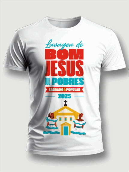 Camiseta personalizada impressão total frente e localizada costas - MOD 23