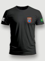 Camiseta personalizada impressão localizada frente e costas - MOD 21