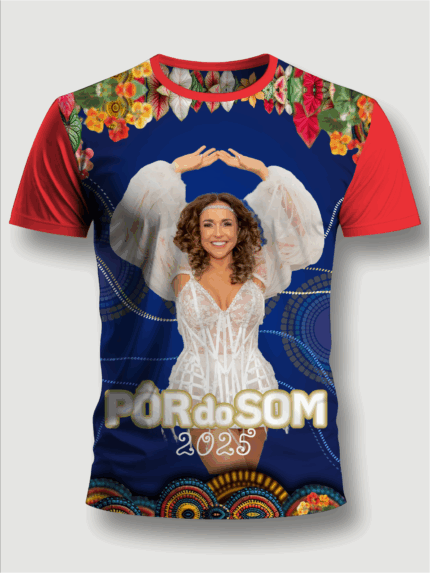 Camiseta personalizada impressão total frente e costas - MOD 23