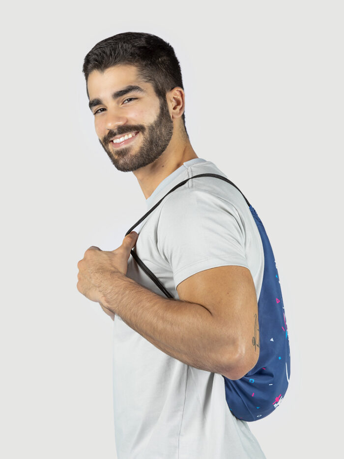 Mochila saco personalizada impressão total - Imagem 2
