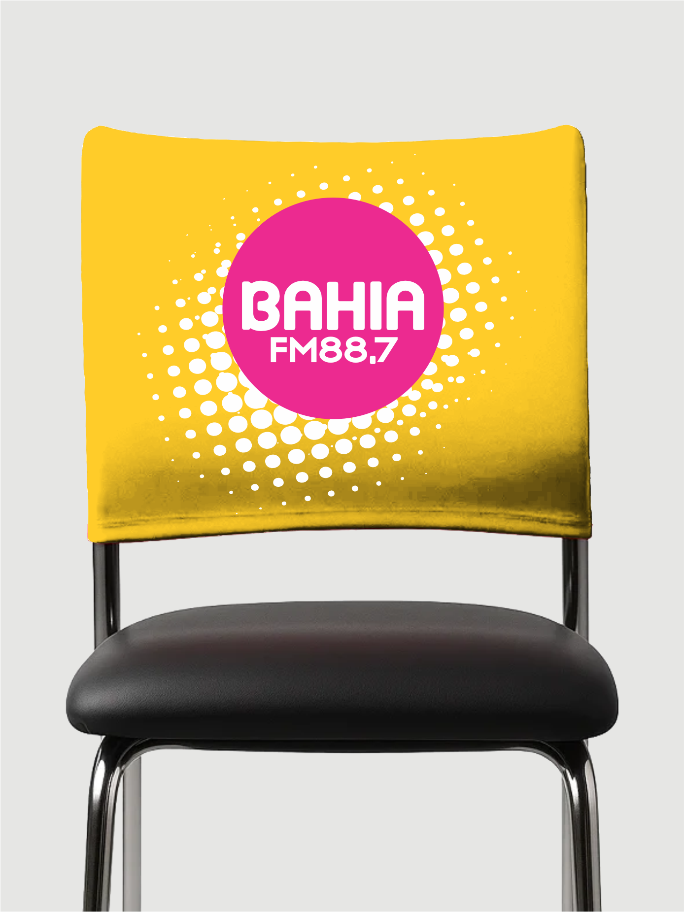 capa de cadeira personalizada bahiafm Capa de cadeira personalizada 007 - Imagem 1
