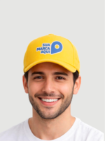 Boné personalizado modelo americano amarelo canário - Imagem 2